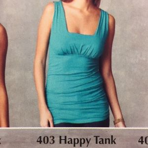 CAbi Happy Tank, L, like new, square neck